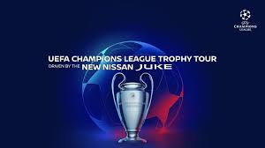 The champions league trophy weighs 7.5kg of sterling. Neuer Nissan Juke Fuhrt Erste Uefa Champions League Trophy Tour An