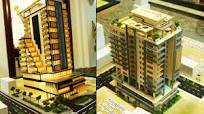 Building Wooden Hotel Design - Architecture School Project - Model 26