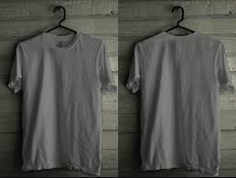 Kaos Polos Depan Belakang Untuk Desain Abu Abu Kaos Model Pakaian Baju Kaos