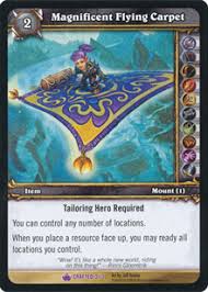 In 15944 decks 7% of 213894 decks. Magnificent Flying Carpet Out Of Print Tcgs World Of Warcraft Tcg Wow Singles Promos Crafting Badge Program Amazing Discoveries