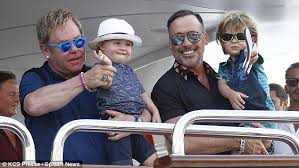 Together, they share two children. Elton John Reveals He S Winding Down His Tours To Be With Children Daily Mail Online