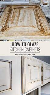 The technique enhances the cabinet's base color and draws the eye to special design features like carved details or wainscoting. How To Glaze Kitchen Cabinets Diy Kitchen Renovation Kitchen Diy Makeover Distressed Kitchen Cabinets