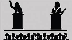 Two Debaters Debating In Front Of Crowd Speech And Debate Team Winston Churchill Middle School 2016 Www Sanjuan E Debate Online Classes Speech And Debate