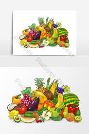 Buah dan sayuran rendah gula pun mengandung serat dan air yang tinggi. Halaman Download Buah Buahan Dan Sayur Sayuran Kumpulan Kartun Ilustrasi Elem