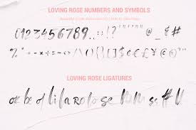 Download Loving Rose Svg Watercolor Font Crella