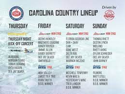 Carolina country music fest is a three day long festival filled with some of the hottest chart topping country artists, as well as exposing country fans to the rising stars of the genre. Carolina Country Music Fest Releases Full Lineup Driven By Nissan Grand Strand Carolina Country Music Fest