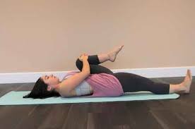 Pawanmuktasana Wind Relieving Pose In 2020 Morning Yoga Stretches Yoga Asanas Fitness Workout For Women