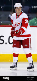 NHL player profile photo on Detroit Red Wings Jiri Hudler, from Czech  Republic, during a recent hockey game in Calgary. Larry MacDougalTCPIThe  Canadian Press (Canadian Press via AP Images Stock Photo -