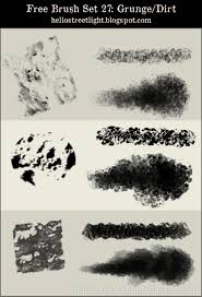Free Brush Set 27 Grunge Dirt Free Brush Grunge Photoshop