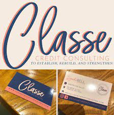 We can design and print business cards that reflect your corporate identity or your personal style. Business Cards Design And Printed For Classe Credit Consulting Dallas Tx Credit Repair Credit Restorati Business Card Design Credit Restoration Credit Repair