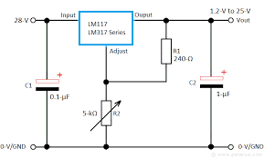 Lm317 Variable Power Supply Circuit And Calculator