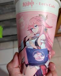 自己第一次畫本子就是畫和八重的XX~所以不來一發....喔不對是不來一杯怎麼行呢🤣 原神八重神子