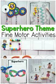 Tons of superhero party games to make your kids superhero birthday party awesome! Superhero Themed Fine Motor Activities Pink Oatmeal Shop Preschool Fine Motor Superhero Classroom Theme Fine Motor Activities