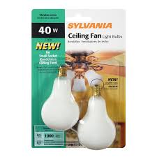 Westinghouse lighting led ceiling fan light kit installation. Sylvania Small Base 40 Watt Indoor Ceiling Fan Light Bulb 2 Ct Instacart