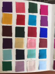 us 390 85 10 off howmay 100 pure silk charmeuse satin fabric 30m m 114cm color chart especially heavy weight for dress or cheongsam multicolor in