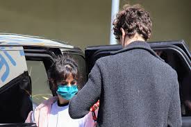 The latest tweets from camila (@camila_cabello). Camila Cabello Shawn Mendes Match In Sweaters Joggers Nikes In La Footwear News