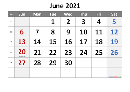 If you have some definite plans which are not going to change than you should you with this calendar 2021 pdf. Free June 2021 Monthly Calendar Template Word Template No Cr21m18 Free Printable 2021 Monthly Calendar With Holidays