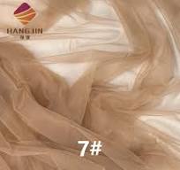 Dark Nude Sheer Power Net Mesh for Lingerie Polyester Spandex Elastic Tulle  Fabric Dark Tan Skin Four Way Stretch Mesh Fabric