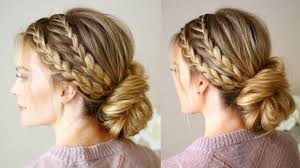 Easy hair braiding tutorials for step by step hairstyles. Triple Braided Updo Missy Sue Youtube