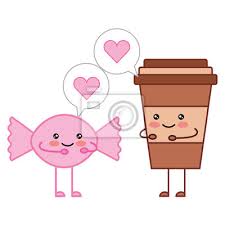 Cas confirmés, mortalité, guérisons, toutes les statistiques Tasse De Cafe Kawaii Et Bonbons Parlant Illustration De Vecteur Papier Peint Papiers Peints Couleur Gradient Bulle Myloview Fr