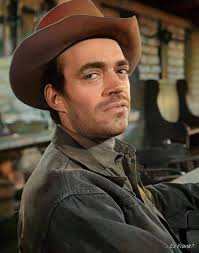 Jack Elam as Tevis in classic western series Rawhide, 1951