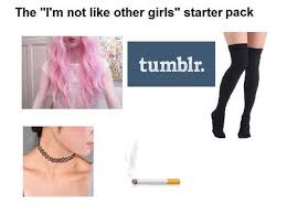 The perfect notlikeothergirls imnotlikeothergirls othergirls animated gif for your conversation. Not Like Other Girls Starter Packs Know Your Meme