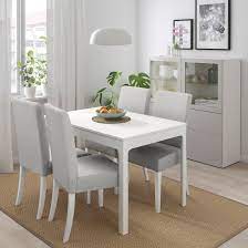 See more ideas about interior, dining, home decor. Ekedalen Henriksdal Table And 4 Chairs White Orrsta Light Gray Ikea White Dining Table Dining Room Small White Kitchen Table