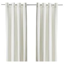 This elegant curtain panel gently captures light and brings elegant beauty to the windows of any living space. Merete Room Darkening Curtains 1 Pair Bleached White 57x118 Ikea