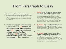 And to help these activities are meant to reinforce, review or apply material that was recently learned. A Paragraph Into An Essay Ppt Video Online Download