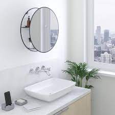 cirko round wall mirror shelf round mirror bathroom wall mirror with shelf mirror wall