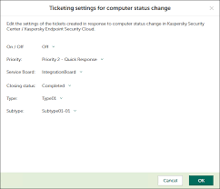 Ticketing For Computer Statuses
