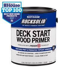 Rust Oleum Rocksolid Deck Start Clear Wood Primer Paint Wood Primer Deck Paint Staining Deck