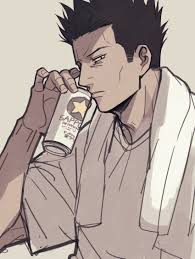 kusakabe atsuya, jujutsu kaisen, highres, 1boy, 2 o tori, alcohol, beer,  beer can, black eyes, black hair, can, drink can, holding, lips, looking at  viewer, male focus, shirt, short hair, short sleeves, solo, spiked hair,  t-shirt, towel, towel