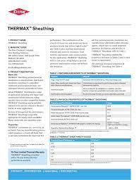Check spelling or type a new query. Thermax Sheathing Product Brochure Manualzz
