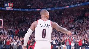 After much back and forth jawing between lillard and the. About Last Night Lillard Eliminates Thunder With 37 Footer Nba Com