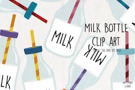 Download Milk Bottle Clipart Graphic By Notturnoclipart Creative Fabrica