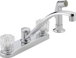 peerless faucets double handle kitchen