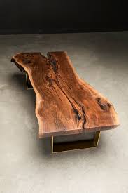 Live Rand Couchtisch Fremont Tisch Nussbaum Platte Couchtisch Coole Couchtische Wood Slab Table Couchtisch Metall