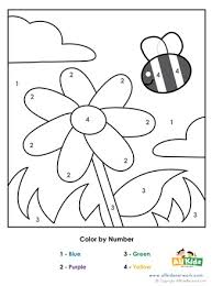 My spring flowers coloring page has tulips, hyacinths, daisies, daffodils and other flowers to bring joy to you and your friends. Spring Color By Number All Kids Network