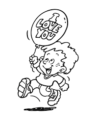 Maybe you would like to learn more about one of these? Kleurplaat Jongen Met Ballon I Love You Kleurplaten Nl