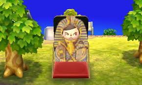 Animal Crossing Qr Code Egyptian King Tut Faceboard Standee Animal Crossing Animal Crossing Qr New Leaf