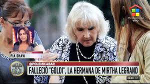Falleció a la edad de 93 años. La Hermana De Mirtha Legrand Murio Durmiendo La Siesta Youtube
