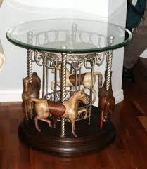Design your everyday with carousel horse coffee mugs you'll love to add to your morning routine or at work. 4 Horse Carousel Coffee Table And Or End Tables Antique Rocking Horse End Tables Decor