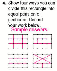 Dividing a square into two equal parts will only be possible if the cutting line will pass through the center of our bigger square. Geometry