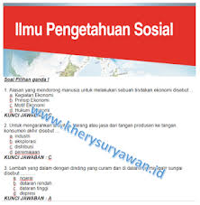 Nilai barang atau jasa yang dikorbankan karena memilih alternatif kegiatan. Soal Dan Kunci Jawaban Ips Terpadu Kelas 7 Semester 1 2 Kherysuryawan Id