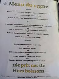 La Carte Picture Of Auberge De La Venise Verte Arcais Tripadvisor