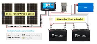 Xw grid tie wiring diagram pdf 297 kb. Solar Panel Calculator And Diy Wiring Diagrams For Rv And Campers