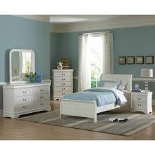 Marianne Youth Sleigh Bedroom Set White White Bedroom Set White Twin Bedroom Set Kids Bedroom Sets