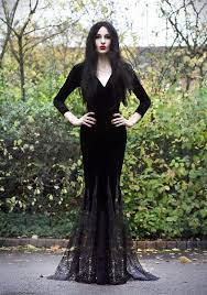 53 list list price $90.63 $ 90. Diy Morticia Addams Costume Images Make Up Tutorial Maskerix Com Halloween Costumes Women Scary All Black Halloween Costume Morticia Addams Costume