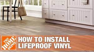How To Install Lifeproof Vinyl Flooring The Home Depot Youtube Lifeproof Vinyl Flooring Vinyl Plank Flooring Vinyl Flooring